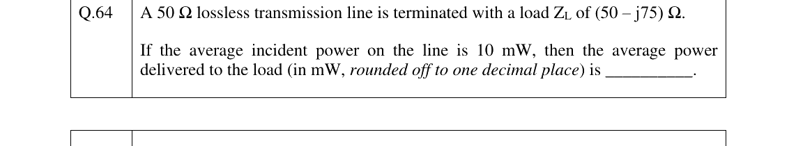 GATE 2025 EC question 64