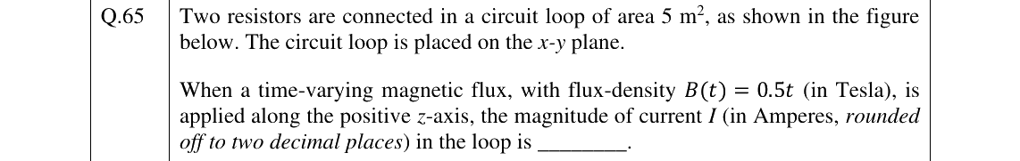 GATE 2025 EC question 65