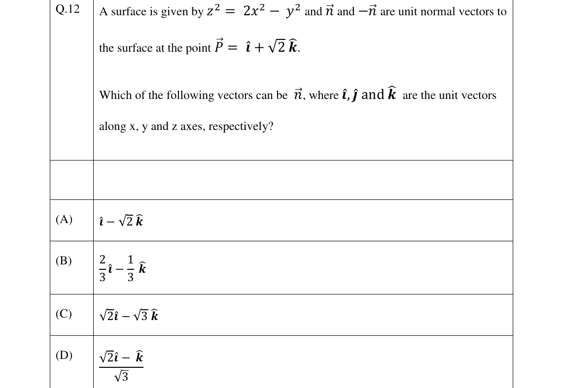 GATE 2026 EC question 12
