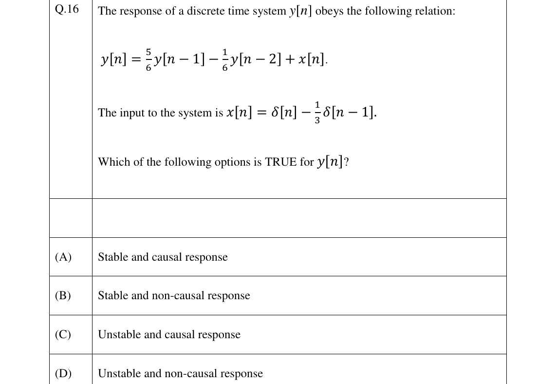 GATE 2026 EC question 16
