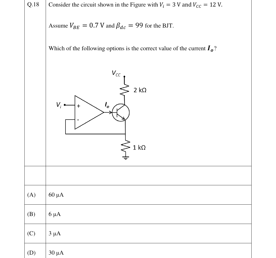 GATE 2026 EC question 18