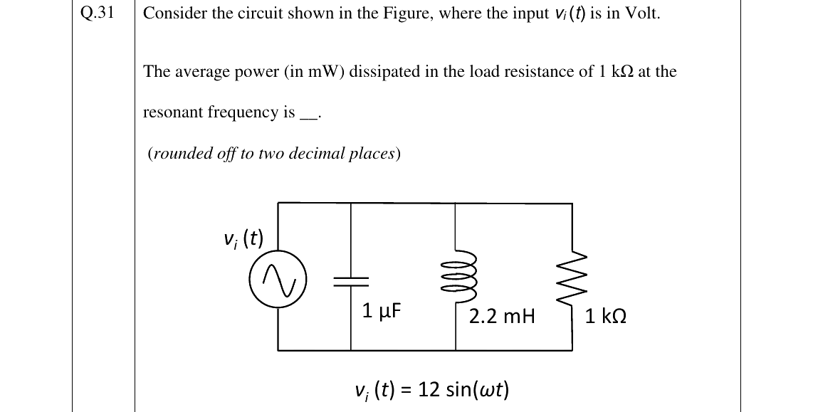 GATE 2026 EC question 31