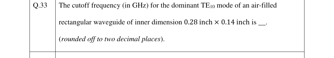 GATE 2026 EC question 33