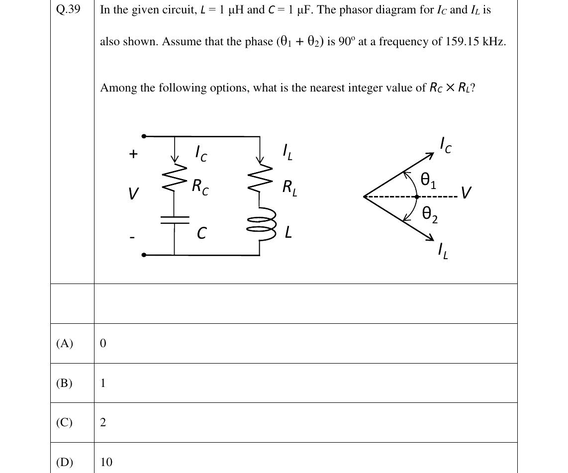GATE 2026 EC question 39
