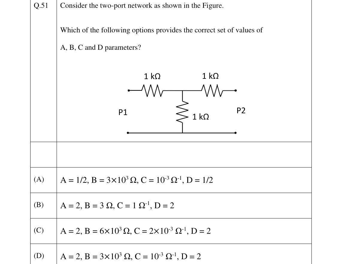 GATE 2026 EC question 51