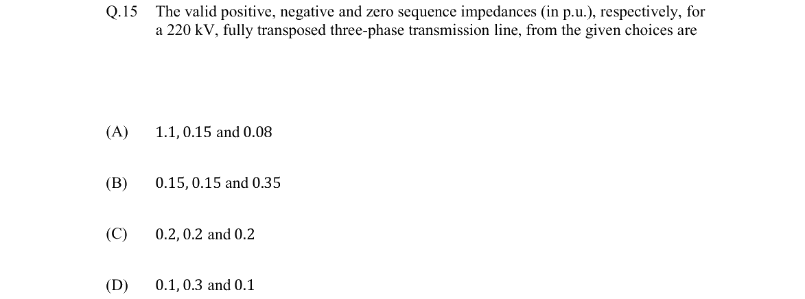 GATE 2022 EE question 15
