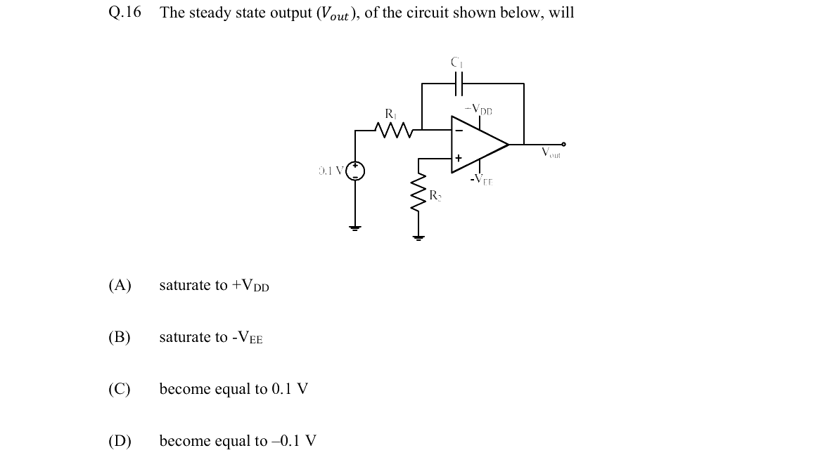 GATE 2022 EE question 16