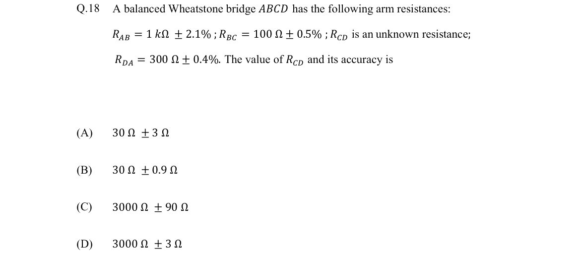 GATE 2022 EE question 18