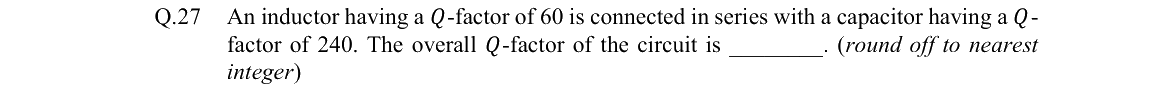 GATE 2022 EE question 27
