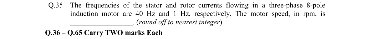 GATE 2022 EE question 35