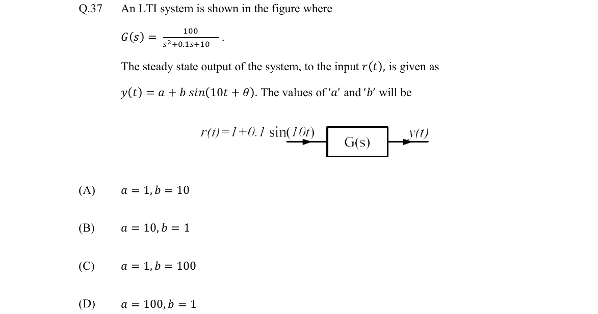 GATE 2022 EE question 37