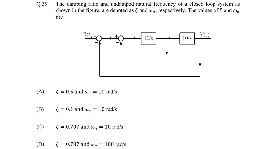 GATE 2022 EE question 39