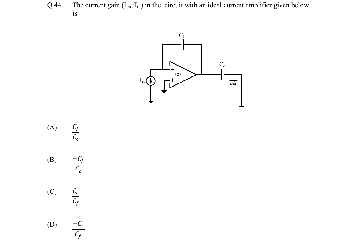 GATE 2022 EE question 44