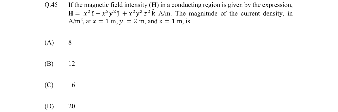 GATE 2022 EE question 45