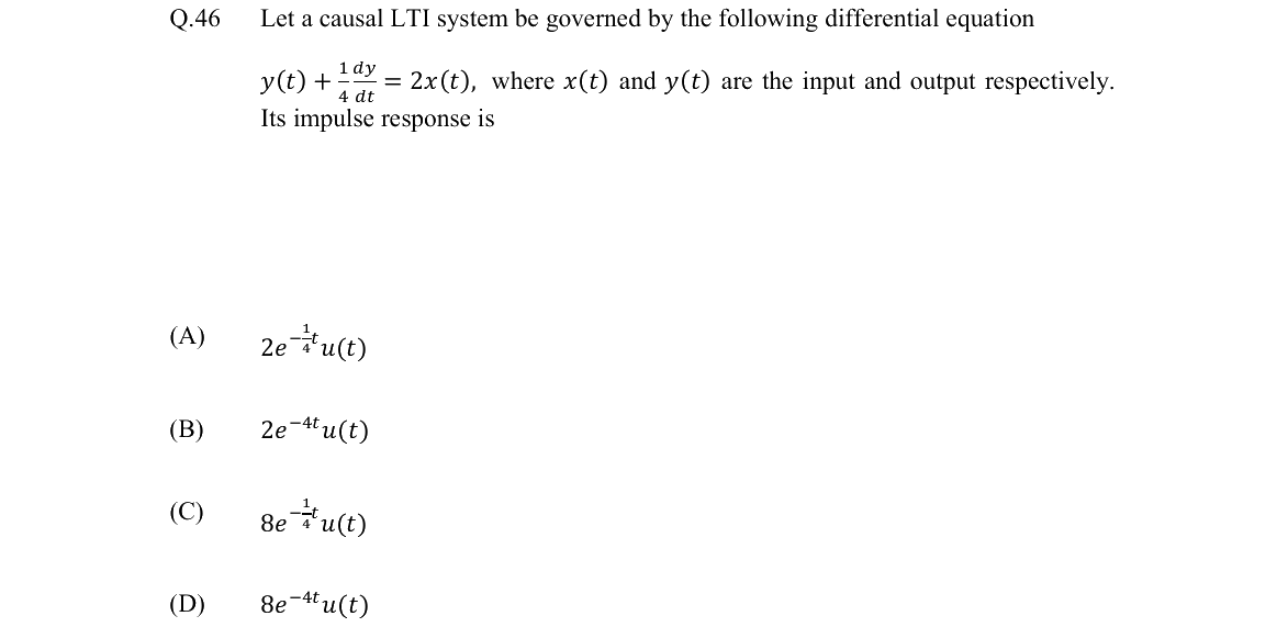 GATE 2022 EE question 46