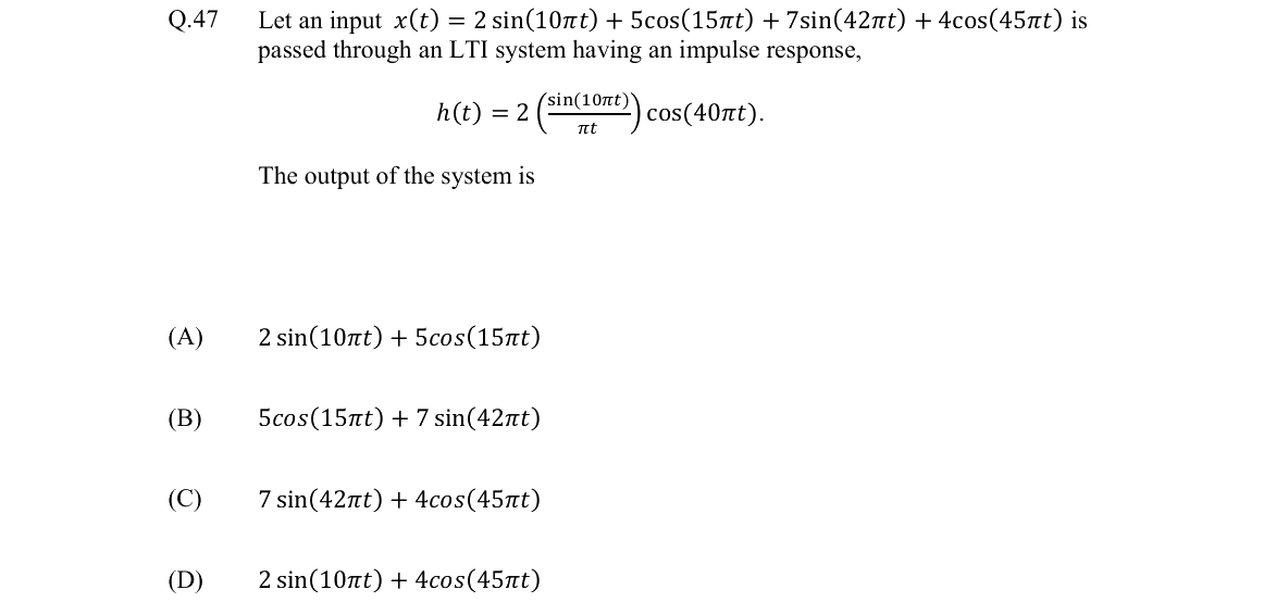 GATE 2022 EE question 47