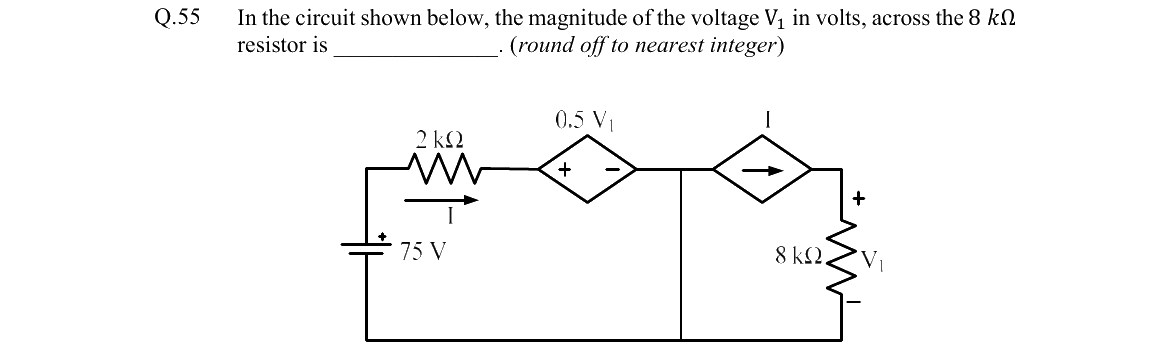 GATE 2022 EE question 55