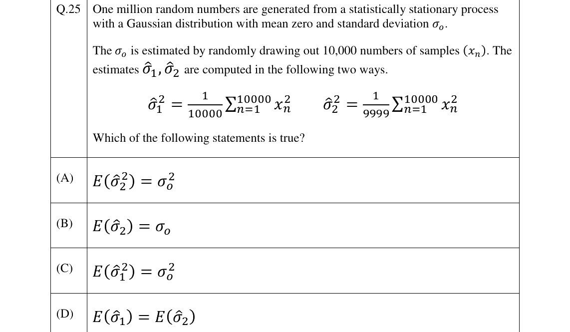 GATE 2023 EE question 25