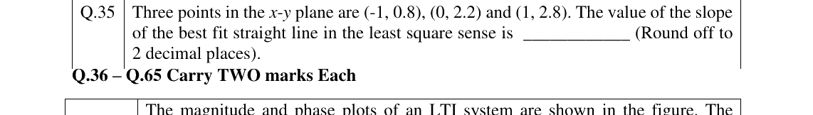 GATE 2023 EE question 35