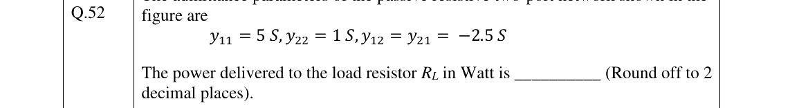 GATE 2023 EE question 52