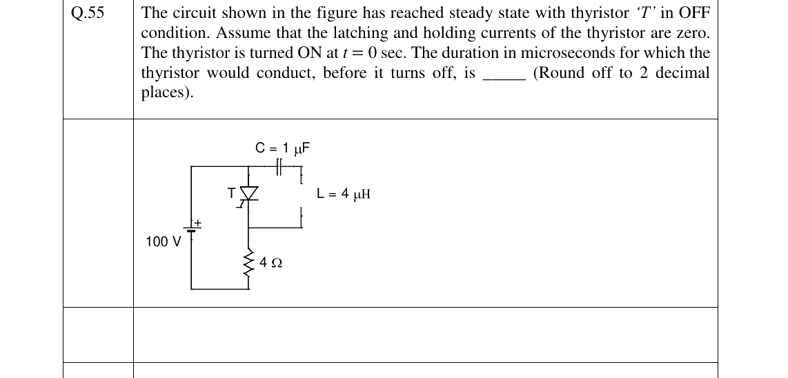 GATE 2023 EE question 55