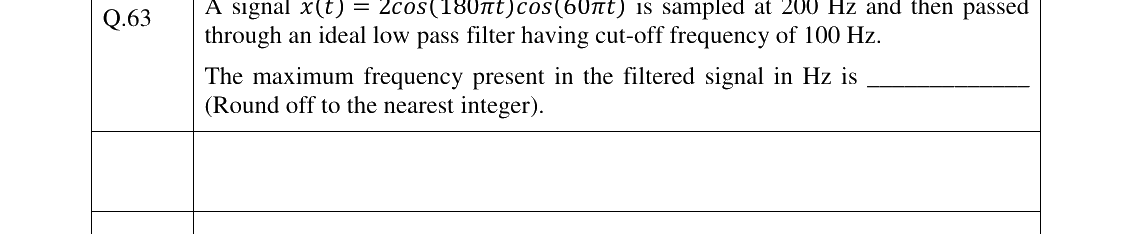 GATE 2023 EE question 63