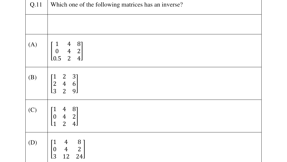 GATE 2024 EE question 11