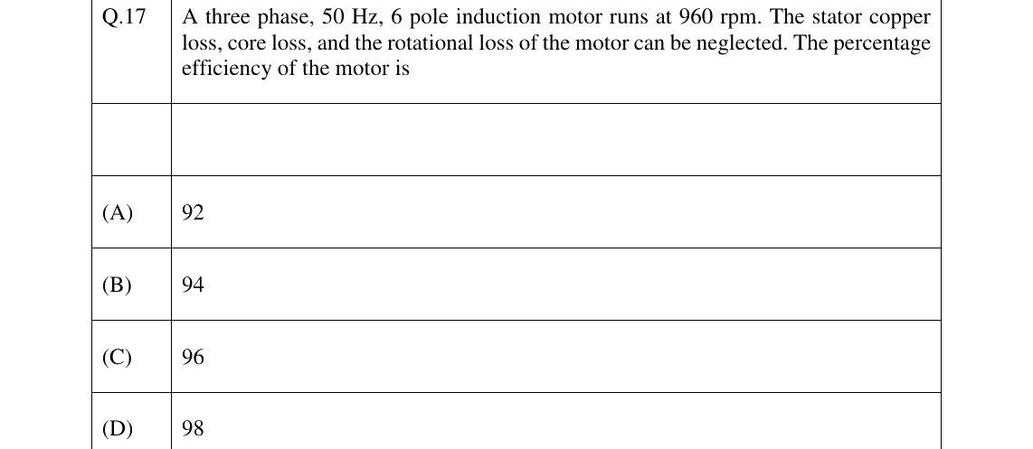 GATE 2024 EE question 17