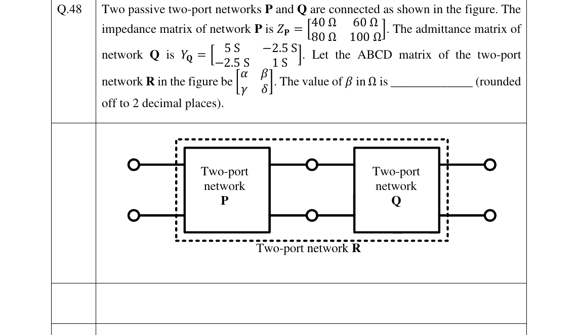 GATE 2024 EE question 48