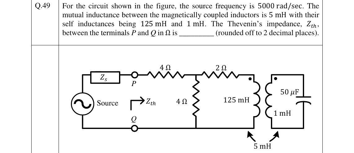 GATE 2024 EE question 49