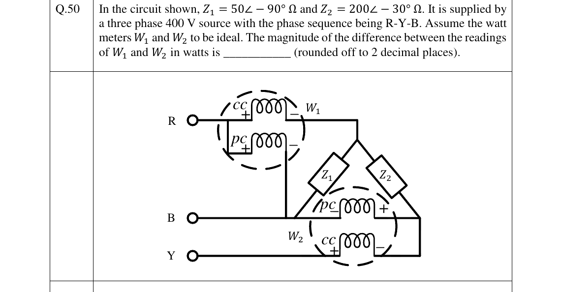 GATE 2024 EE question 50