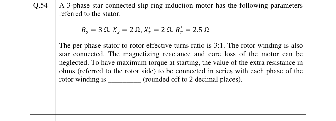 GATE 2024 EE question 54
