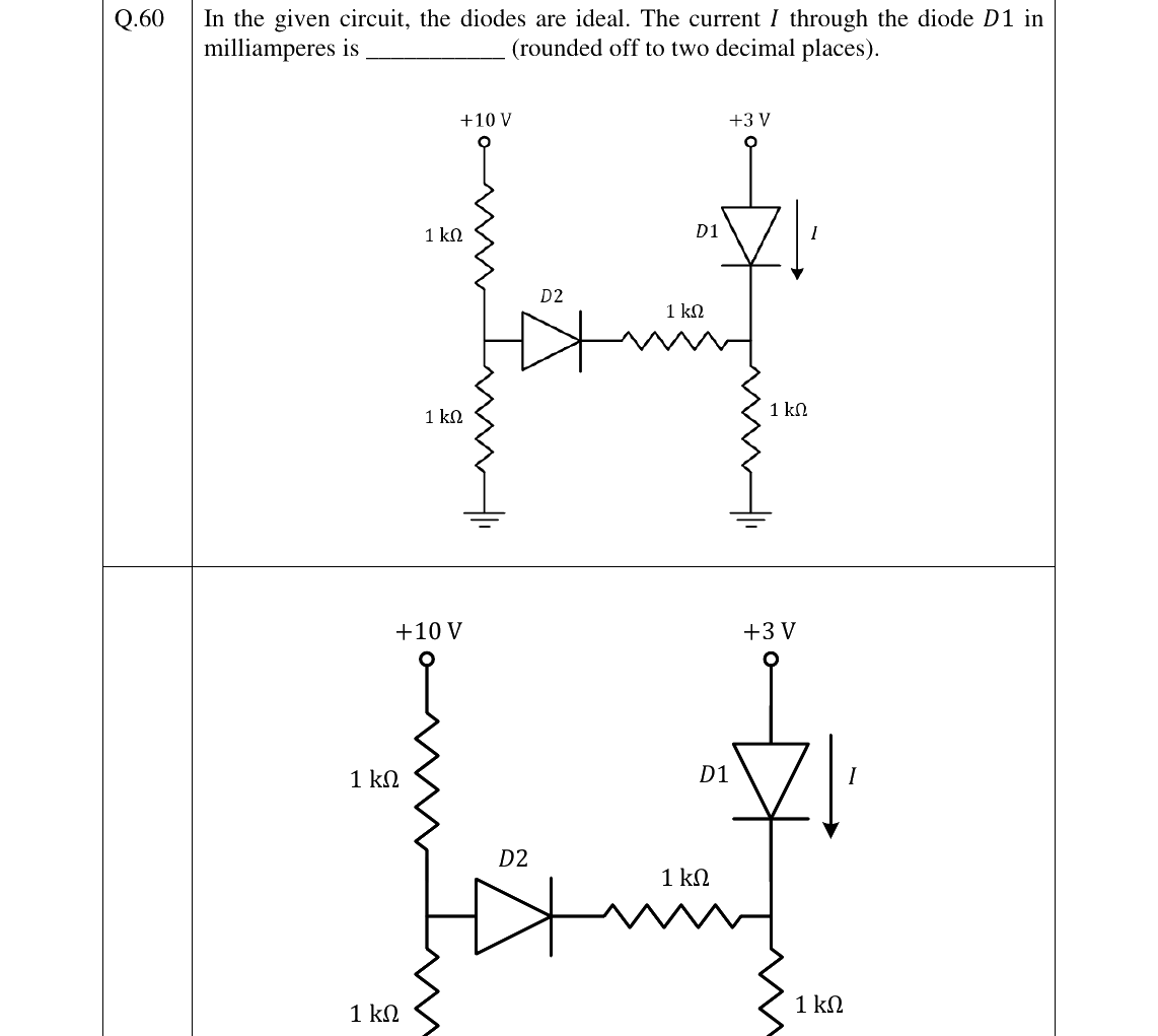 GATE 2024 EE question 60