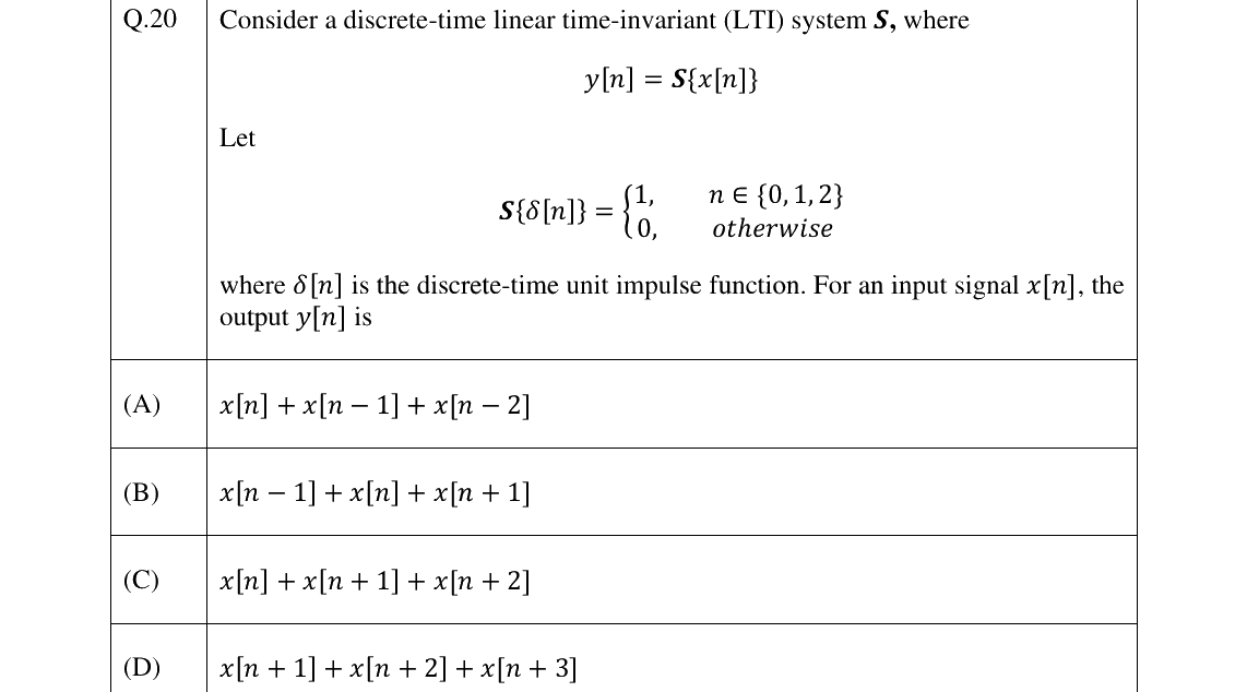 GATE 2025 EE question 20