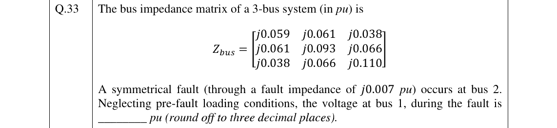 GATE 2025 EE question 33