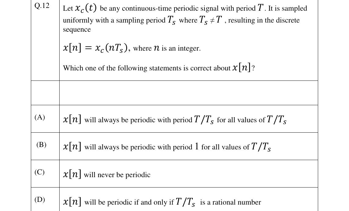 GATE 2026 EE question 12