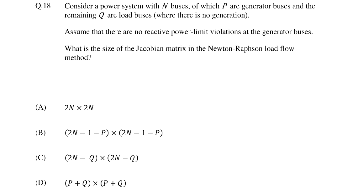 GATE 2026 EE question 18