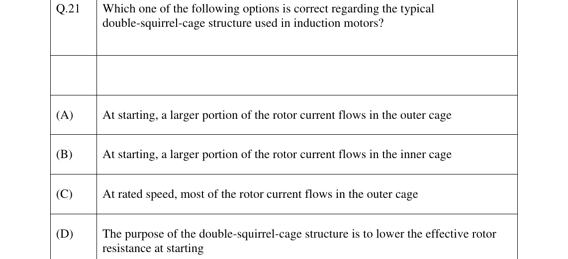 GATE 2026 EE question 21