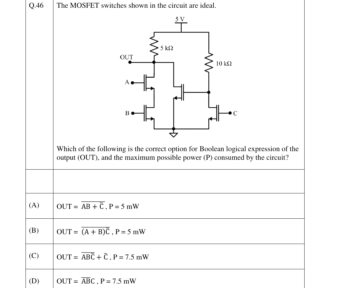 GATE 2026 EE question 46