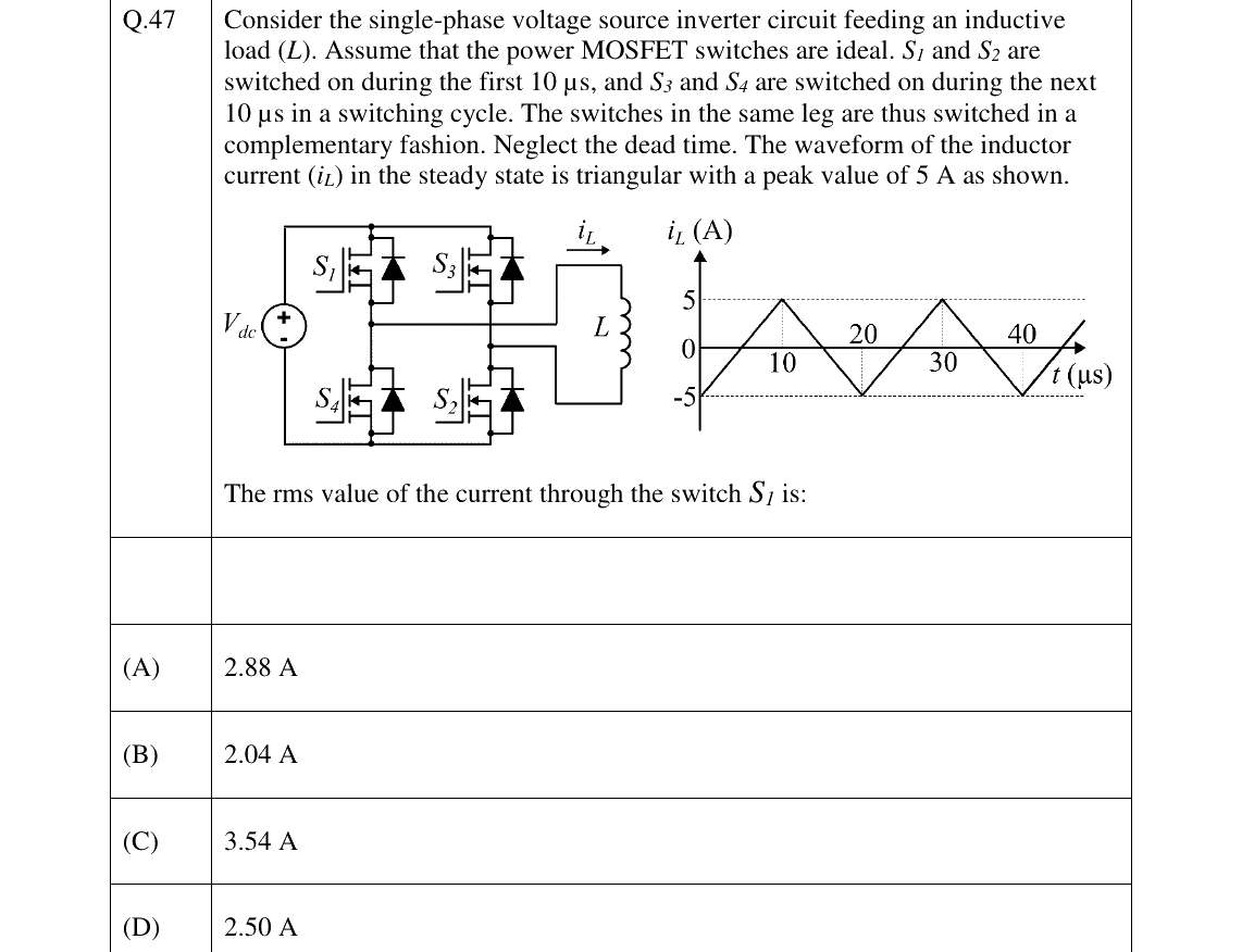 GATE 2026 EE question 47
