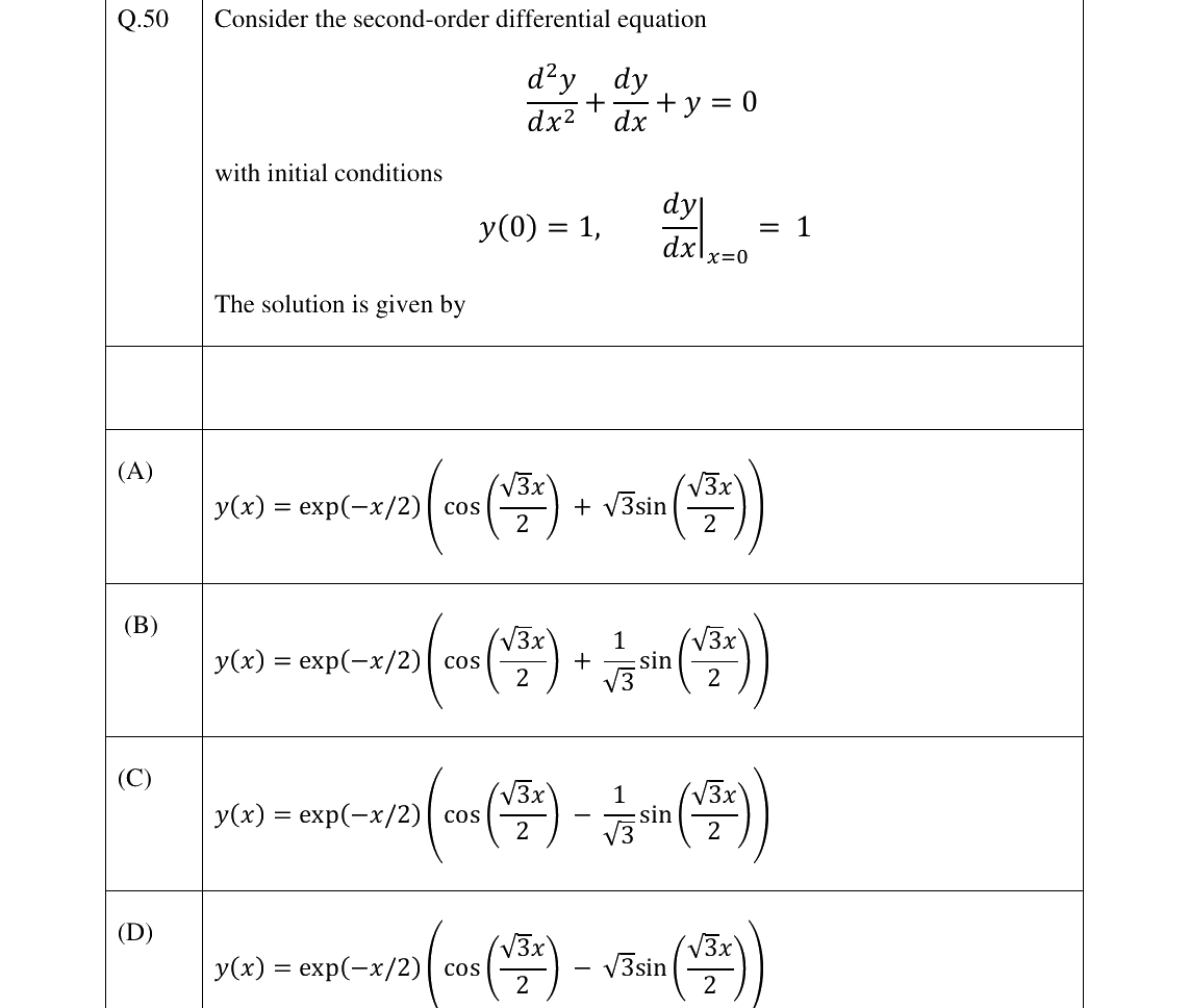 GATE 2026 EE question 50