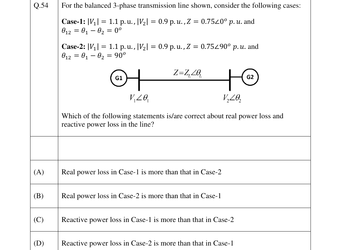 GATE 2026 EE question 54