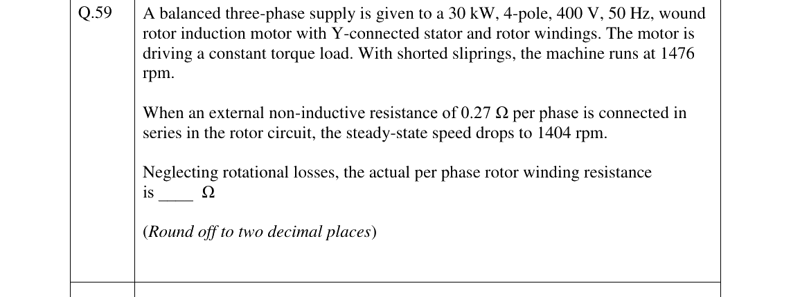 GATE 2026 EE question 59