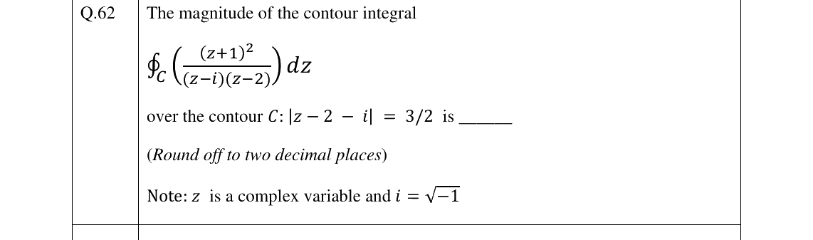 GATE 2026 EE question 62