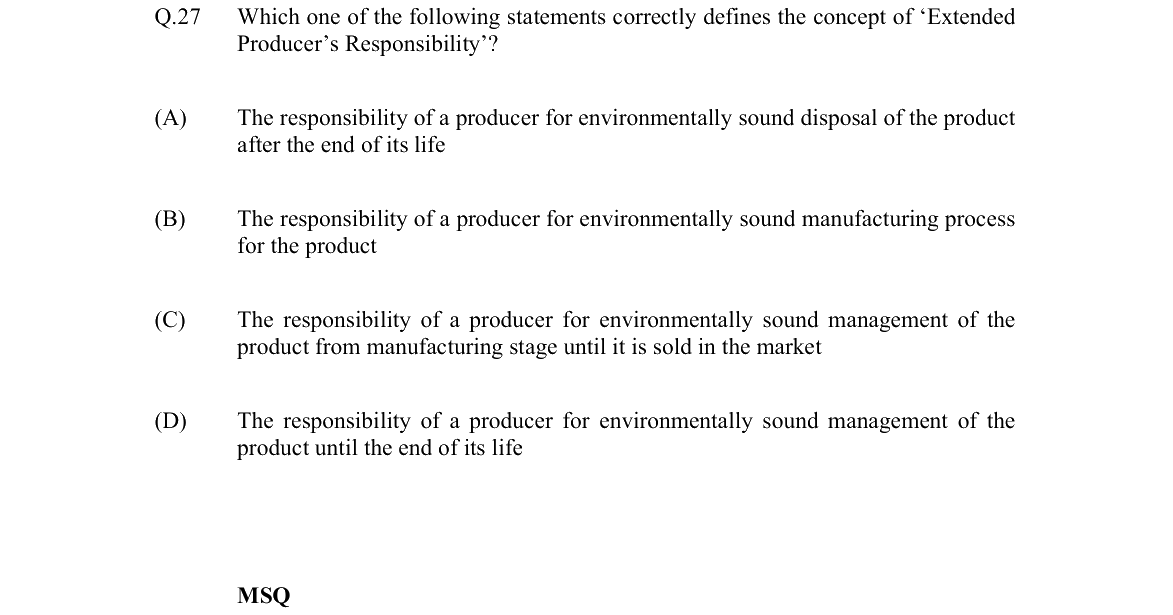 GATE 2022 ES question 27
