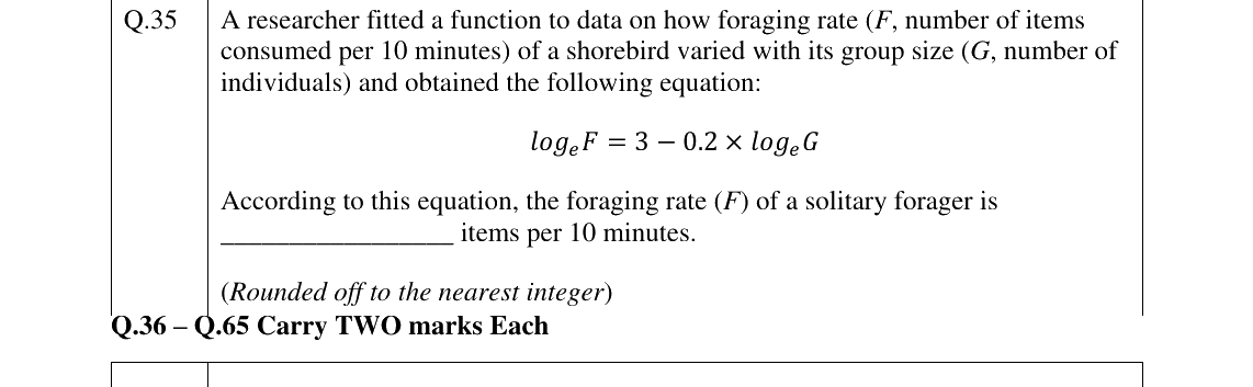 GATE 2023 EY question 35