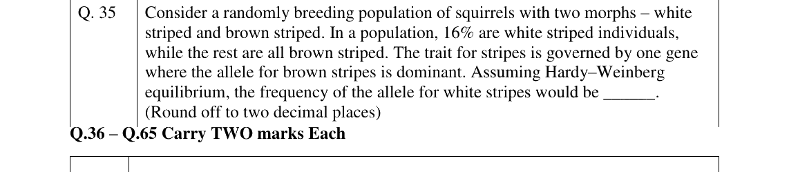 GATE 2024 EY question 35