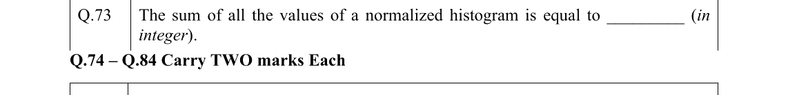 GATE 2022 GE question 73