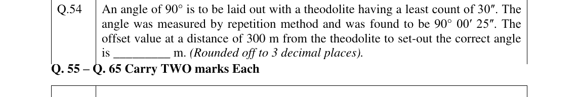 GATE 2023 GE question 54