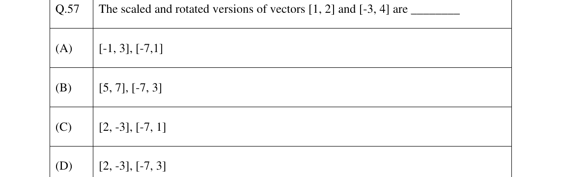GATE 2023 GE question 57